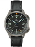 Laco Frankfurt Swiss Automatic GMT Dual-Time Pilot Watch with Double-Dome AR Sapphire Crystal #862120