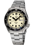 Islander Luminous Dial Automatic Dive Watch with Solid-Link Bracelet, AR Sapphire Crystal, and Luminous Ceramic Bezel Insert #ISL-61