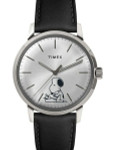 Scratch and Dent - Timex 40mm Marlin 21-Jewel Automatic Watch with Silver Snoopy Dial #TW2U71200ZV