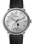 Scratch and Dent - Timex 40mm Marlin 21-Jewel Automatic Watch with Silver Snoopy Dial #TW2U71200ZV