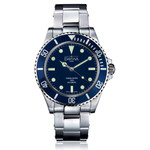 Davosa Ternos Sixties-Style Swiss Automatic Dive Watch with Blue Dial #16152540