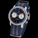 Seagull 1963 Hand Wind Mechanical Chronograph with Vibrant Blue Dial #6488-2901L