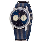 Seagull 1963 Hand Wind Mechanical Chronograph with Vibrant Blue Dial #6488-2901L