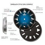 PHOIBOS Nebula Hi-Beat Automatic Watch with Sandwich Dial, AR Sapphire Crystal #PY030B