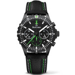 Damasko Black 42mm Chronograph with a Stopwatch and a 12-hour