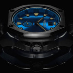 Lum-Tec 44mm Phantom Watch with Blue Dial, Big-Date, and Anti-Reflective Sapphire Crystal #V-12