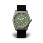Formex Swiss Automatic Field Watch with Sage Green Dial and Velcro Strap #0660.1.6503.121