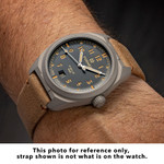 Formex Swiss Automatic Field Watch with Ash Grey Dial and Velcro Strap #0660.6543.121 Wrist