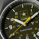 Marathon US Army General Purpose Quartz Watch in Sage Green #WW194015SS-US-Army Dial Zoom