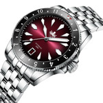 Phoibos Voyager Automatic Dive Watch with Ombre Red Dial #PY035D Side