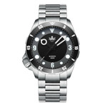 Phoibos Apollo Automatic Dive Watch with Black Sandwich Dial #PY036C zoom