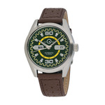 Islander Automatic Sport Watch with Green and Yellow Dial #ISL-137 Zoom