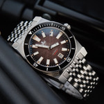 Phoibos Narwhal 300M Automatic Diver with Brown Dial #PY037D lifestyle