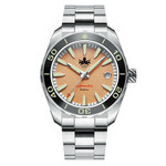 Phoibos Proteus 300M Automatic Diver with Salmon Dial #PY024G zoom