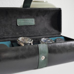 Mainspring Raceday 4 Slot Watch Box in Poker Black #MS-101-WR1-02 lifestyle