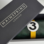 Mainspring Raceday 4 Slot Watch Box in Racing Green #MS-101-WR1-03 lifestyle