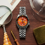 Seiko 5 Sports Automatic GMT Watch with Orange Dial #SSK005