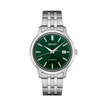 Seiko Essentials Automatic Dress Watch with Green Sunray Dial #SRPH89