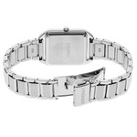 Seiko Essentials Tank Watch with White Grid Pattern Dial #SWR073 back