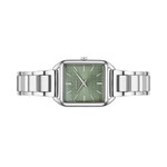 Seiko Essentials Tank Watch with Green Grid Pattern Dial #SWR075 side