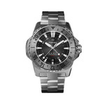 Formex REEF GMT Chronometer Dive Watch with Black Dial and Silver Bezel #2202.1.5331.100