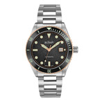 Le Jour Seacolt Automatic Swiss Dive Watch with Black Textured Dial #LJ-SCD-001 zoom