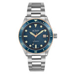 Le Jour Seacolt Automatic Swiss Dive Watch with Blue Textured Dial #LJ-SCD-002 zoom