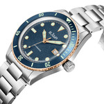 Le Jour Seacolt Automatic Swiss Dive Watch with Blue Textured Dial #LJ-SCD-002 lifestyle