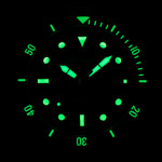 Le Jour Seacolt Automatic Swiss Dive Watch with Grey Textured Dial #LJ-SCD-003 lume