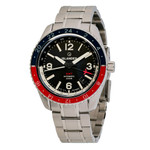 Islander Republic Swiss Automatic GMT Watch with Black Dial #ISL-138 zoom