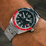 Islander Republic Swiss Automatic GMT Watch with Black Dial #ISL-138 wrist