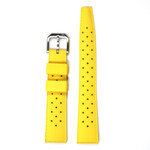 TROPIC Vulcanized Rubber Dive Strap in Poseidon Yellow #TROP-06 front