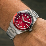 Spinnaker x Islander Croft Limited Edition Hi-Beat Watch with Sunburst Red Dial #SP-5094-LIW11 wrist