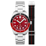 Spinnaker x Islander Croft Limited Edition Hi-Beat Watch with Sunburst Red Dial #SP-5094-LIW11 extra strap
