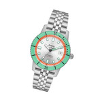 Zodiac Super Sea Wolf Automatic Stainless Steel Watch #ZO9269 tilt