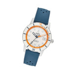 Zodiac Super Sea Wolf Automatic Blue Rubber Watch #ZO9270 tilt