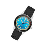 Zodiac Super Sea Wolf 53 Compression Automatic Black Rubber Watch #ZO9275 tilt