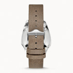 Zodiac Olympos Automatic Brown Leather Watch #ZO9702 back