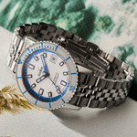 Zodiac Super Sea Wolf Compression Automatic Stainless Steel Watch #ZO9291l lifestyle