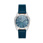 Zodiac Olympos Automatic Blue Leather Watch #ZO9711