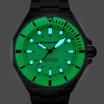 Spinnaker x Islander Dumas Limited Edition PVD Watch with Full Lume Dial #SP-5081-LIW44 lume