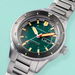 Spinnaker Hass Automatic Dive Watch with Kelp Green Dial #SP-5099-55 lifestyle