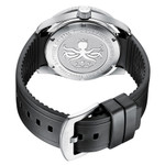 PHOIBOS Wave Master 300-Meter Automatic Dive Watch with Rubber Strap #PY010CR back