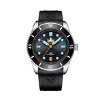 PHOIBOS Wave Master 300-Meter Automatic Dive Watch with Rubber Strap #PY010CR