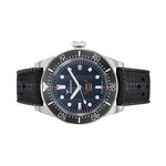 Squale 1545 Black Dial Dive Watch with Orange Accents and Rubber Strap #1545BKBK.HT side