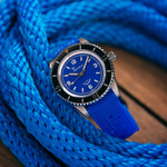 Squale Montauk 300 Meter Swiss Made Automatic Dive Watch with Blue Sand Dial #MTK-12 lifestyle