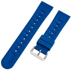 Islander 22mm Navy Blue Waffle FKM Rubber Strap with Straight Ends #BRAC-53