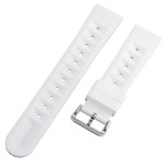 Islander 20mm Pure White Waffle FKM Rubber Strap with Straight Ends #BRAC-63