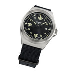 Traser P59 Essential M Black Dial Watch w/Trigalight + SuperLuminova #108638 tilt