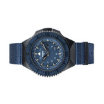 Traser P69 Black Stealth Dive Watch with Blue Dial and Tritium #109856 side